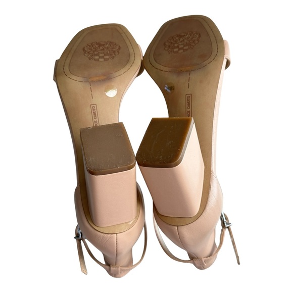 Vince Camuto Women's Margry Block Heel Dress Sandal Beige Size 8 - Picture 9 of 10